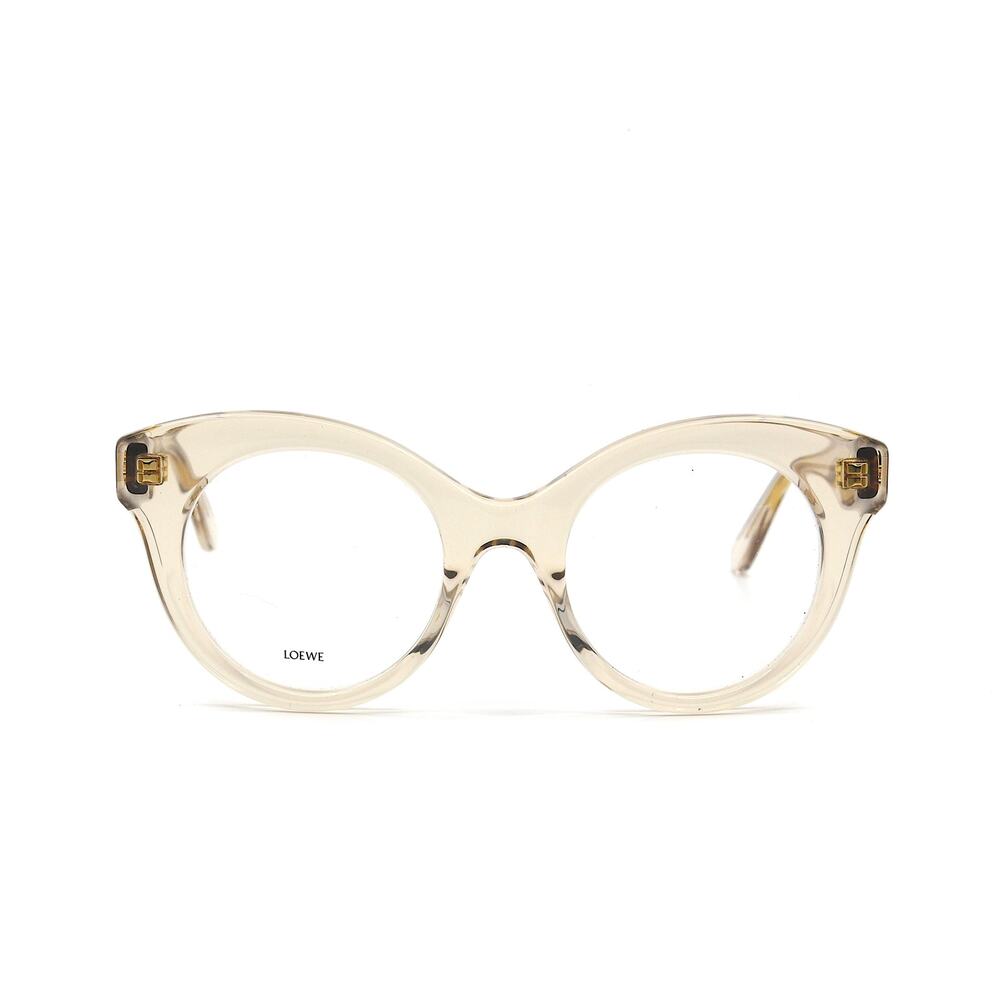 NEW LOEWE LW50074I 057 TRANSPARENT BROWN WOMEN'S EYEGLASSES FRAME - Picture 2 of 13
